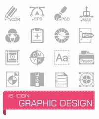 Vector Graphic design icon set