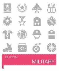 Vector Military icon set