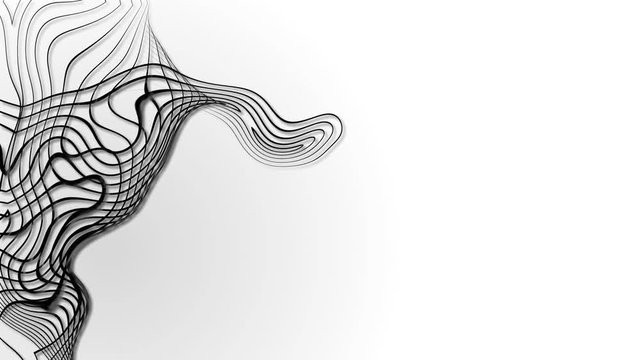 wavy border lines white background 