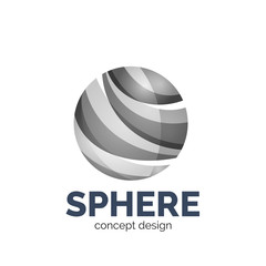 Vector sphere abstract logo template