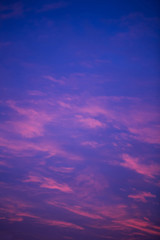 sunset blue and orange sky