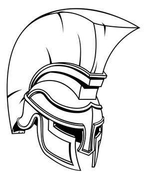 Trojan or Spartan Gladiator Warrior Helmet