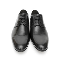 classic shoe black of white background