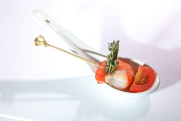 appetizer with shrimp for buffet