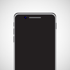 Black smart phone model