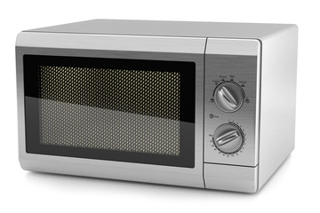Obraz premium microwave metal kitchen 3d