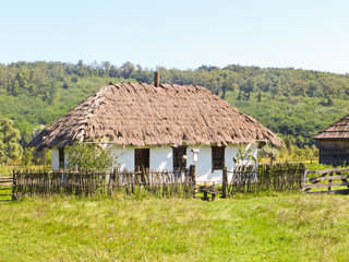 Fototapeta na wymiar House in traditional ukrainian style