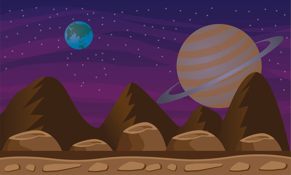 space planet background