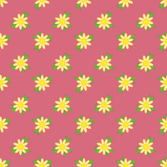flower geometric seamless pattern
