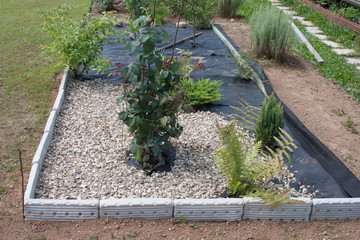 design gravel beds that did not grow weed