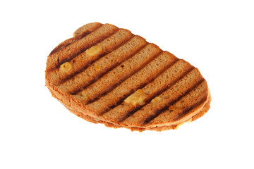 Sandwich toast grilled  on white background