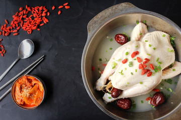 Ginseng chicken soup korean food