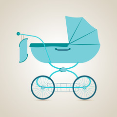 Fototapeta na wymiar Baby transport. Illustration