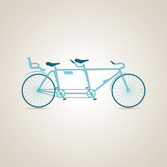 Fototapeta premium Tandem. Illustration