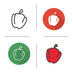 Red bell pepper icon