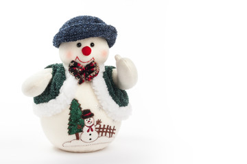 Schneemann aus Stoff Weihnachten 