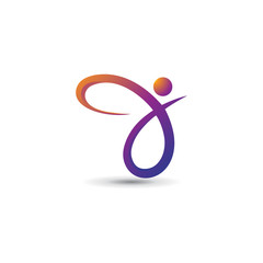 Letter J logo template. Business logo template