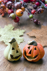 Halloween pumpkins, still life