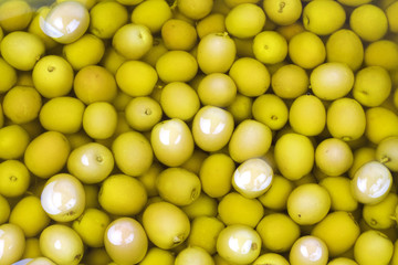Green olives in olive oil