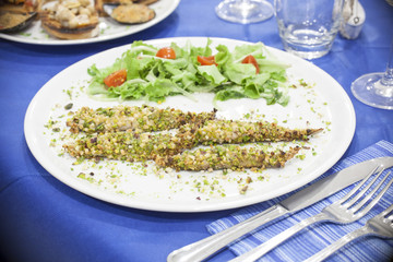 food, meal, dinner, eating, salmon, prepared, fish