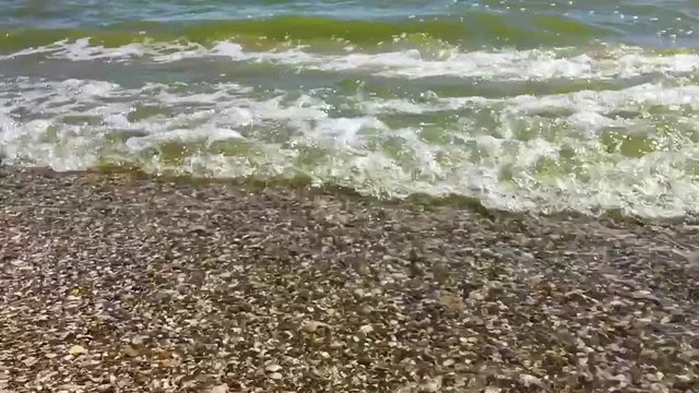 Прибрежные волны/ Прибрежные волны Азовского моря в жаркий летний день
