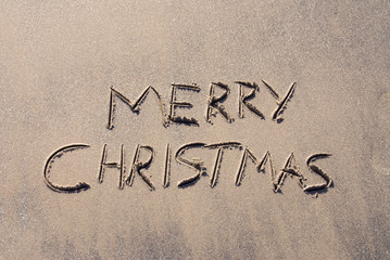 Merry Christmas in Sand