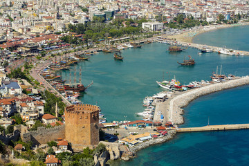 Obraz premium Alanya city view. Turkey.
