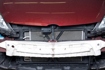 Car after accident just ready for repair