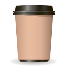 пластиковый стакан для кофе с крышкой