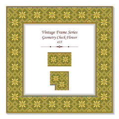 Vintage 3D frame 435 Geometry Check Flower