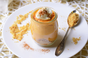 Pumpkin Cheesecake in cups