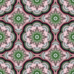 Seamless pattern. Decorative pattern in beautiful colors. Vector background