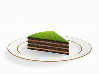 Cross section of little island