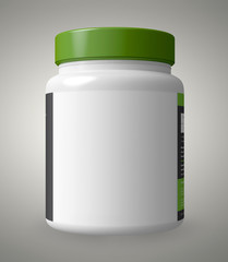 Mock UP jar blank a logo