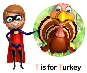 super girl pointing Turkey