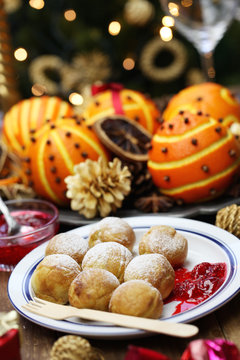 ebelskiver, danish christmas pancake puffs