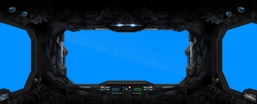 Fototapeta Space station interior