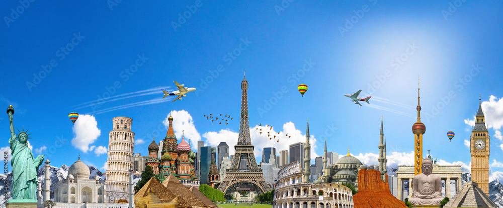 Wall mural famous landmarks of the world