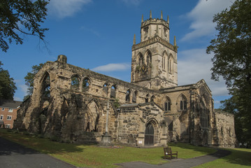 Fototapeta na wymiar All Saints Church, Pontefract, West Yorkshire, England