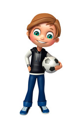 kid boy with  football