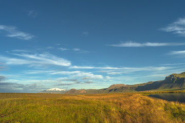 Fototapeta premium Icelandic colorful landscape on Iceland, summer time