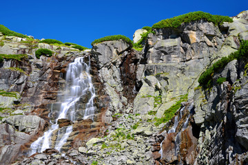 Skok waterfall in High Tatras mountains, Mlynicka Valley, Slovakia. © vencav