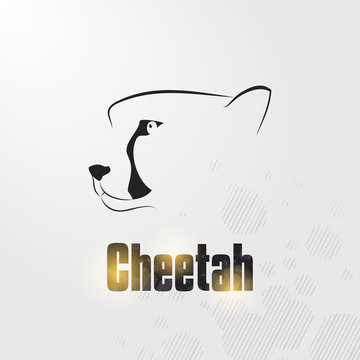 Cheetah head Logo Style