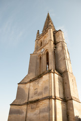 Fototapeta na wymiar Church of Saint Emilion, Gironde, Aquitaine, France. 