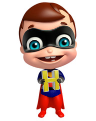 cute superbaby with H alphabate