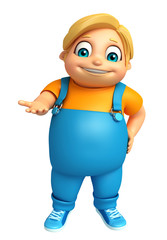 Kid boy with Holding pose