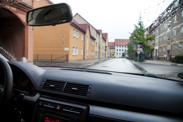 Cockpit eines Autos