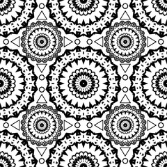 Seamless pattern. East ornament background. Template, elegant ba