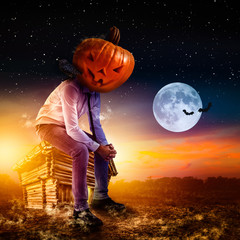 businessman on halloween