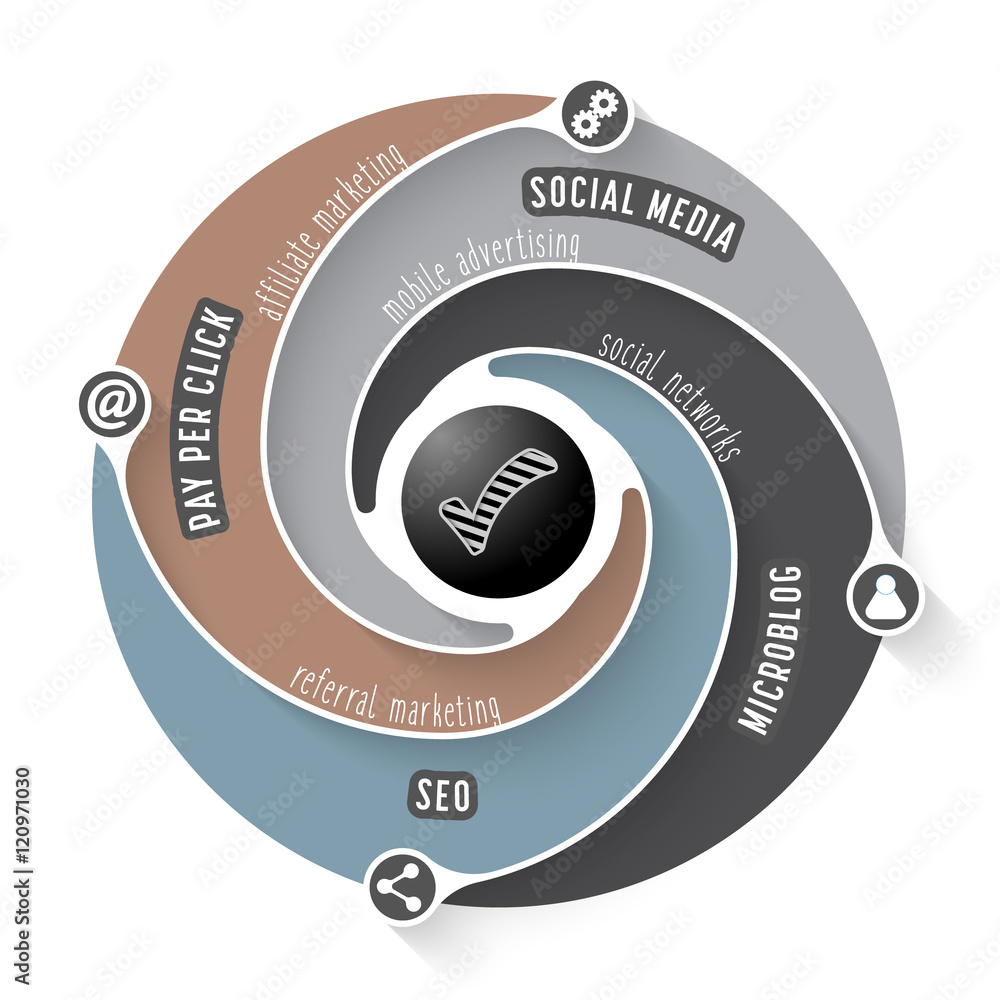 Poster simple vector infographic and check box